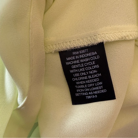 Worthington Button Down Long Sleeve Shirt Blouse. Pineapple Yellow Size M #1394 - Picture 7 of 7